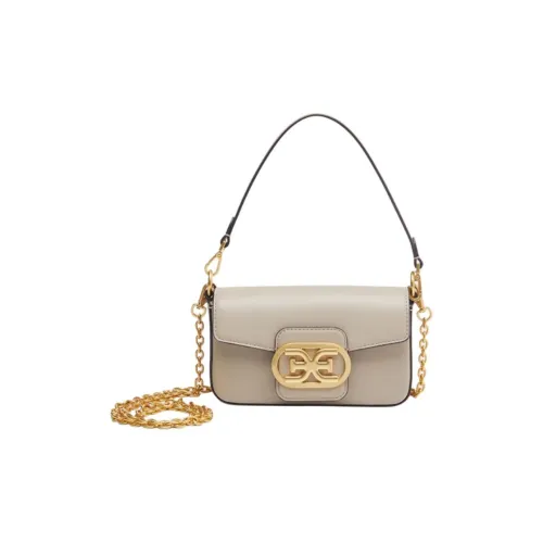 SAM EDELMAN Cow Leather Shoulder Bag Crossbody Bag Handbag Small Size Women's Oatmeal/Dark Brown
