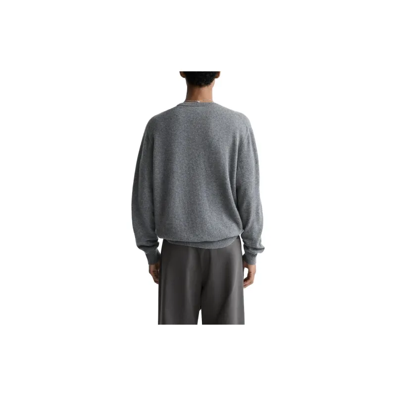 ZARA Cashmere Sweater Men's Zebra Print Gray-4