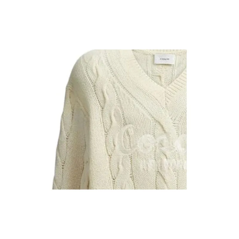 COACH Sweaters Unisex Ivory-3