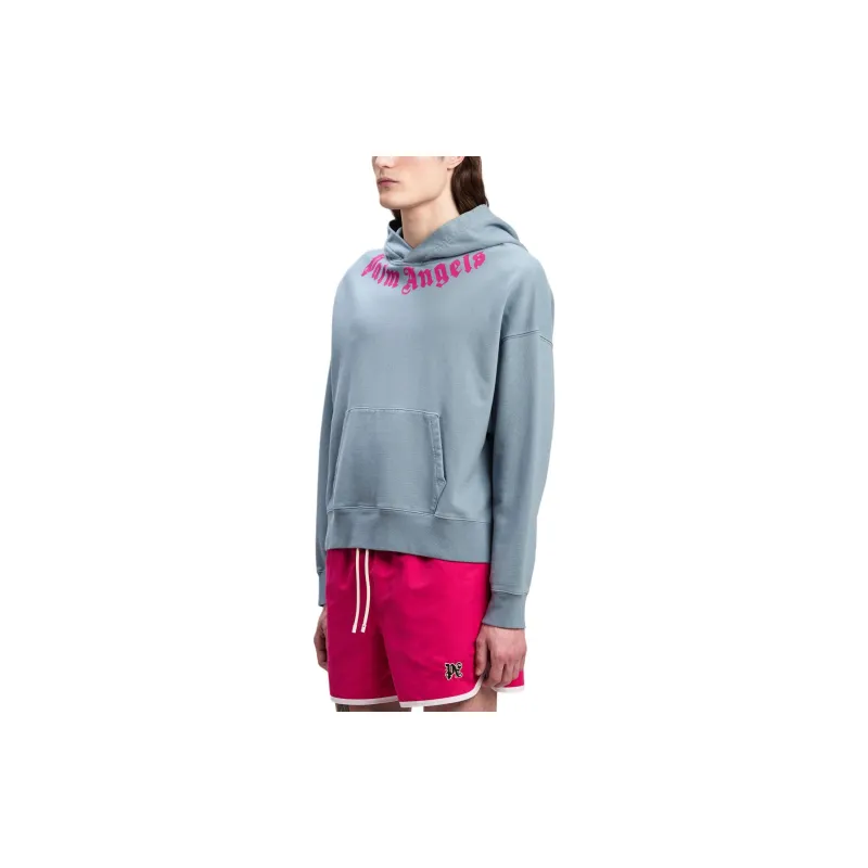PALM ANGELS Neck Logo Hoodie-2