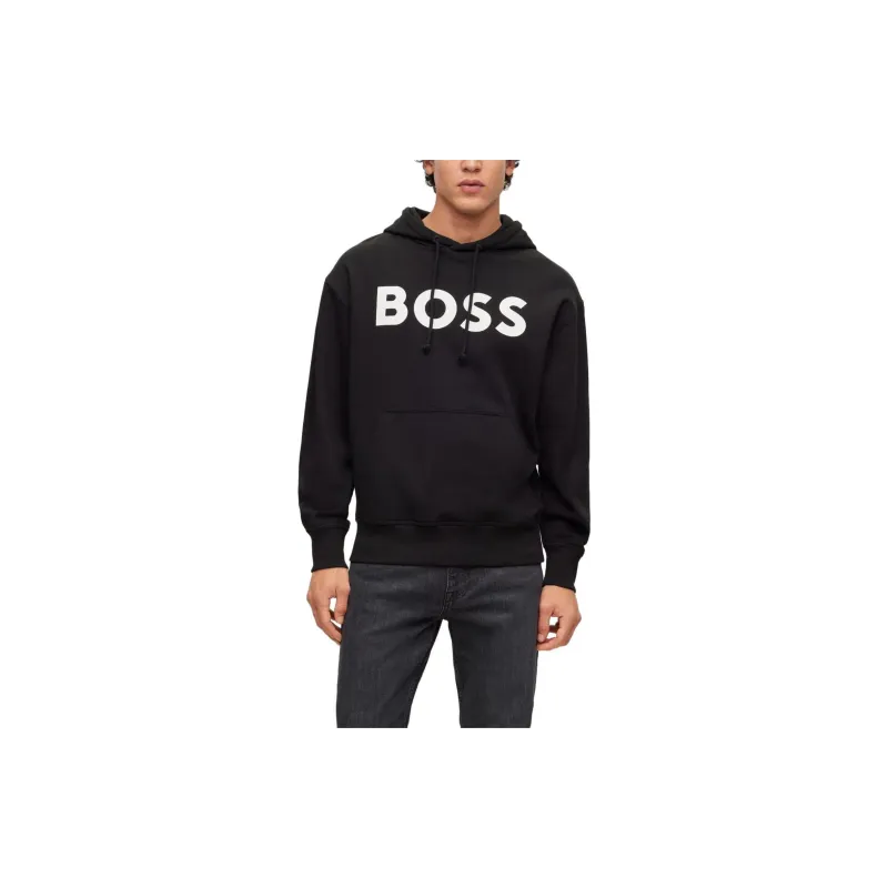 HUGO BOSS Logo print Cotton Hoodie-2