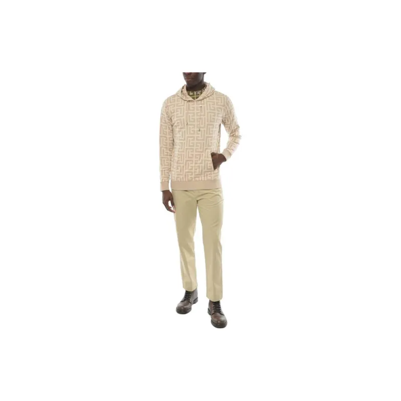 BALMAIN Sweatshirts Men Beige-2
