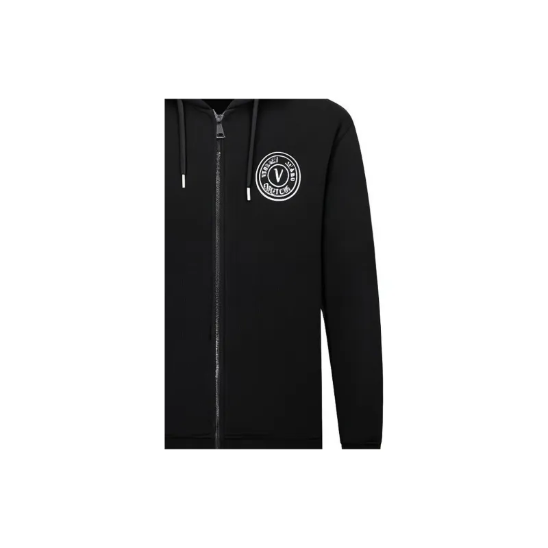 VERSACE JEANS COUTURE Logo Print Hooded Jacket-5