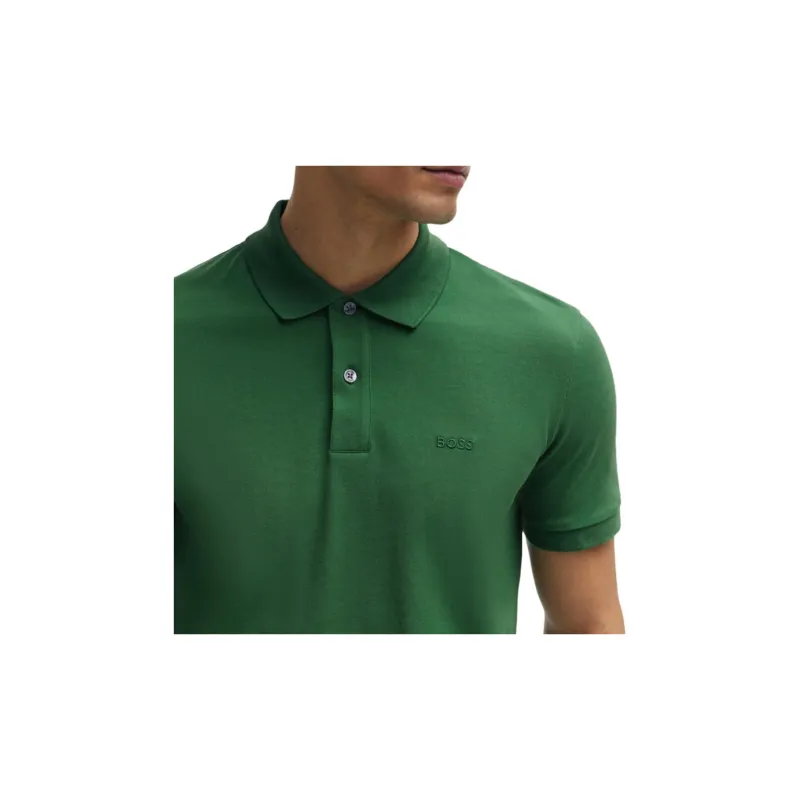 HUGO BOSS Pallas Logo embroidered Polo Shirt-5