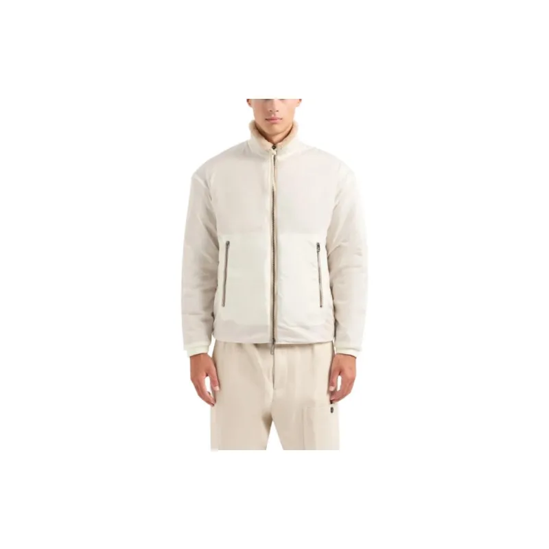 EMPORIO ARMANI Reversible Logo embroidered Bomber Jacket-9