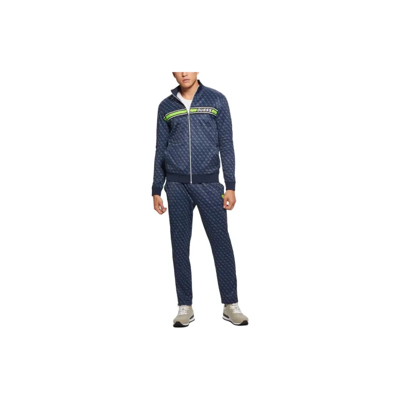GUESS Eco Korbin Track Jacket Jackets Coats Men's Blue-3
