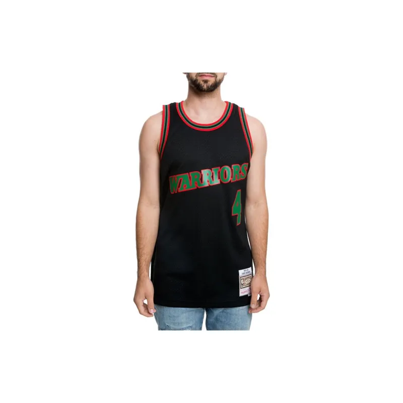 Mitchell Ness Basketball Jerseys Men Black-2