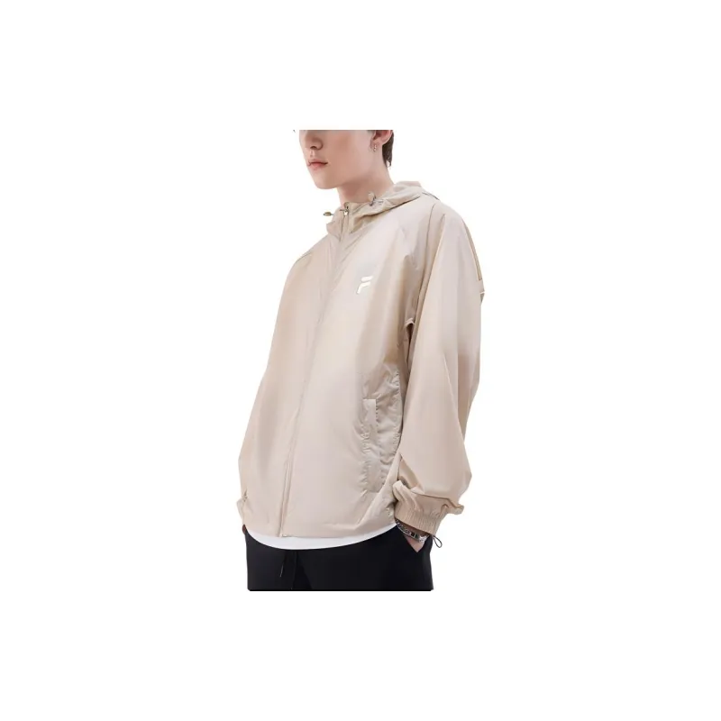 FILA FUSION FOB Series SS24 Sun Protection Clothing Men's Light Beanpaste Brown-4