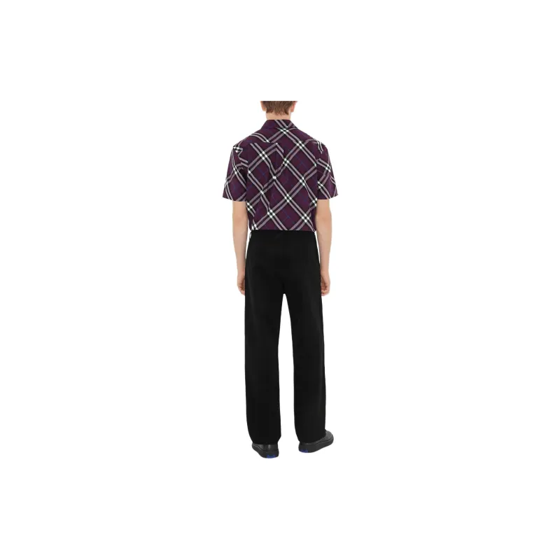 Burberry Check Pattern Short Sleeved Shirt-2