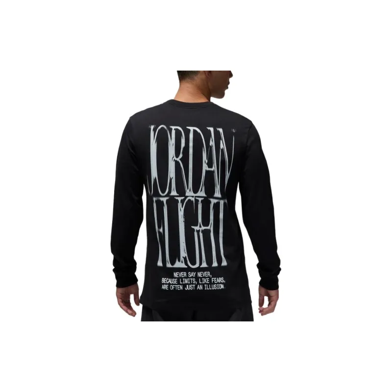 JORDAN Long-sleeve 'BLACK' T-shirt-2