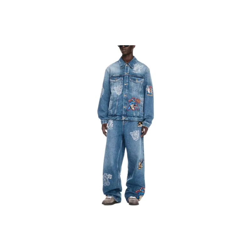 OFF WHITE Character Skate Denim Jacket-2