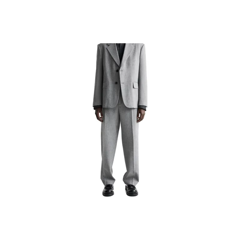 ZARA Suit Trousers Men Gray-2