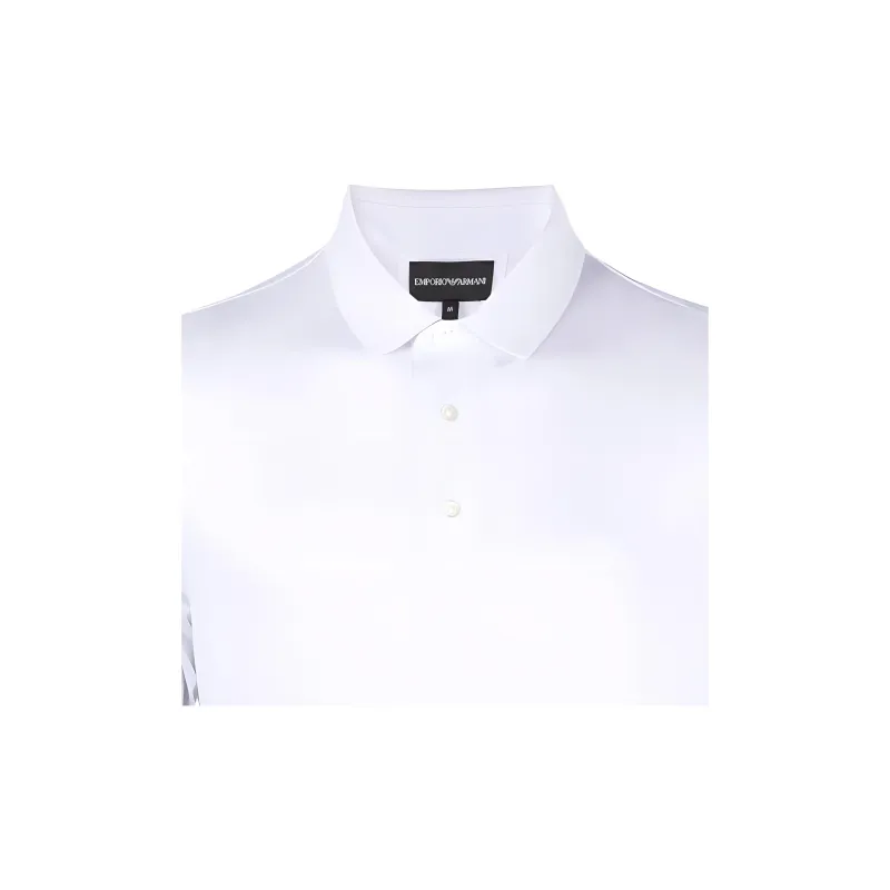 EMPORIO ARMANI Logo Detailed Long Sleeved Polo Shirt-4