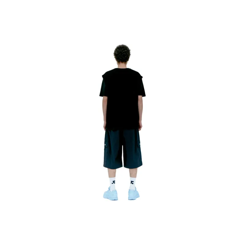 Rest&Recreation OVERSIZED V-NECK KNIT VEST Vest Unisex BLACK/Black-4