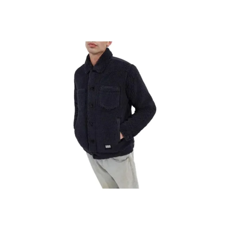 UGG Janson Uggfluff Trucker Jacket Jackets Coats Men's Black-1