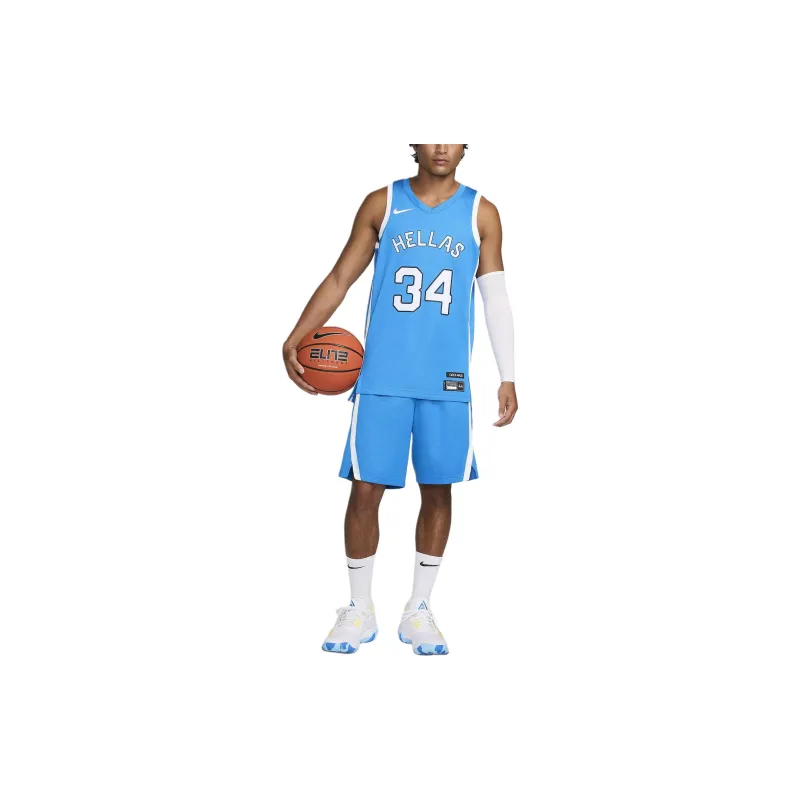 Nike Giannis Antetokounmpo Greece Limited Road Men's Nike Basketball Replica Jersey-4