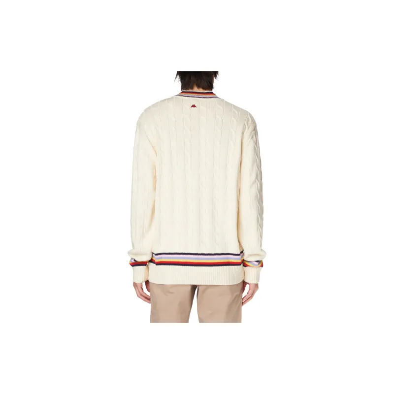 Kappa Robe Giovani Nunki Sweater Knitwear Unisex Beige-1