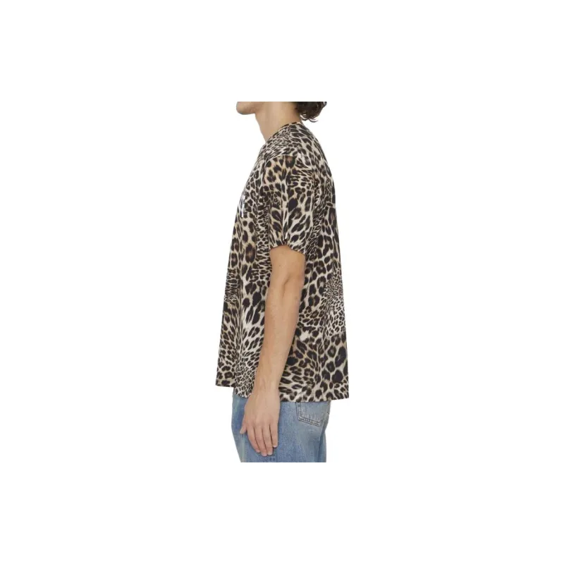 CELINE T-Shirts Men Brown-4