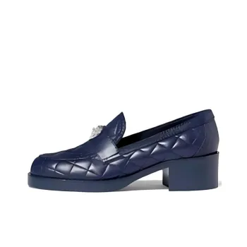 CHANEL 23C Early Spring Loafers 5cm Women's Dark Blue