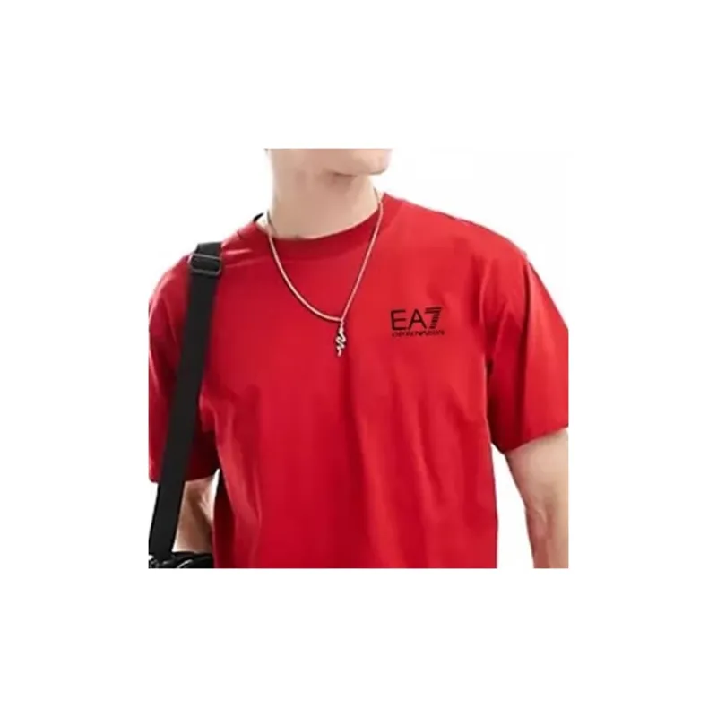 EMPORIO ARMANI EA7 SS24 T Shirt Men's Red-5