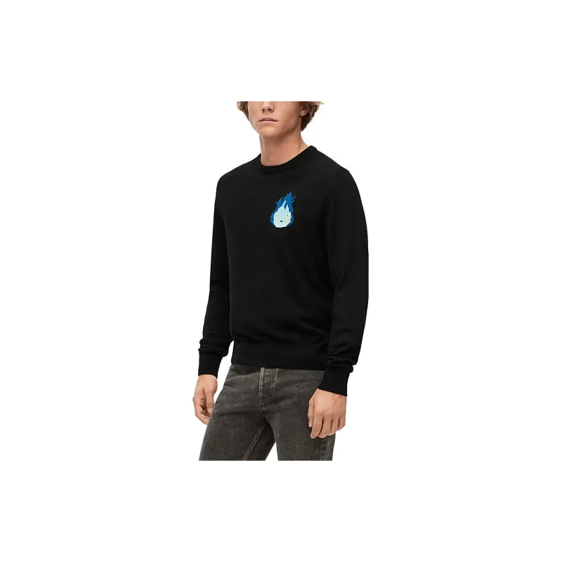 LOEWE x HAERDEYIDONGCHENGBAO SS23 Sweater Unisex Black-3
