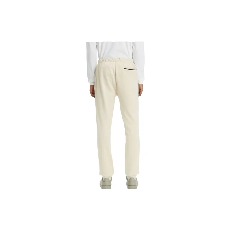 FRED PERRY Loopback Sweatpants Knitted Sports Pants Men's Oat-3