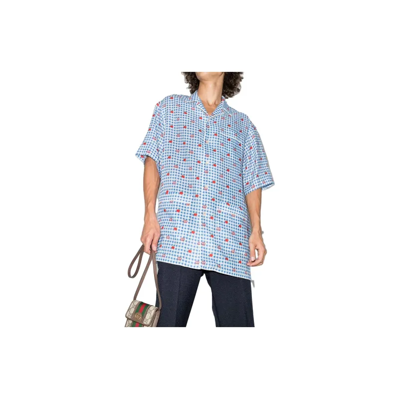 GUCCI SS23 Shirt Men's Sky Blue-1