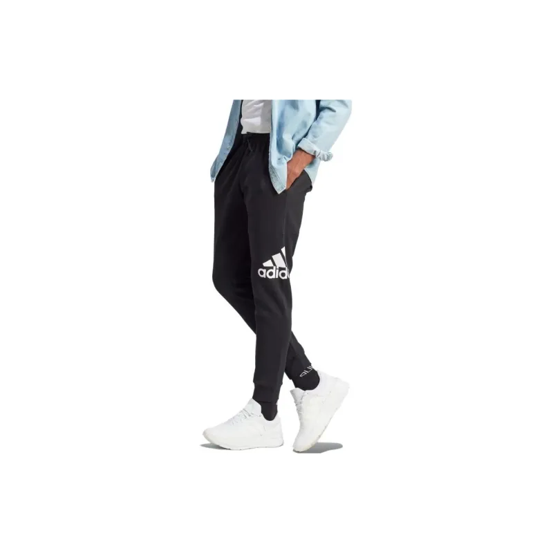 Adidas Essentials Fleece Tapered Cuff Big Logo Pants-1