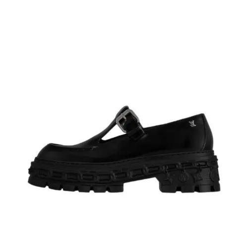 LOUIS VUITTON RECORD Loafers Women's Black