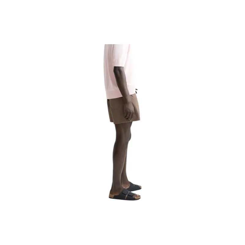 ZARA Beach Shorts Men Brown-4