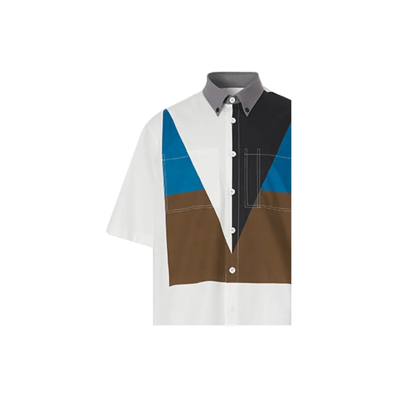 Burberry Shirts Men White-4