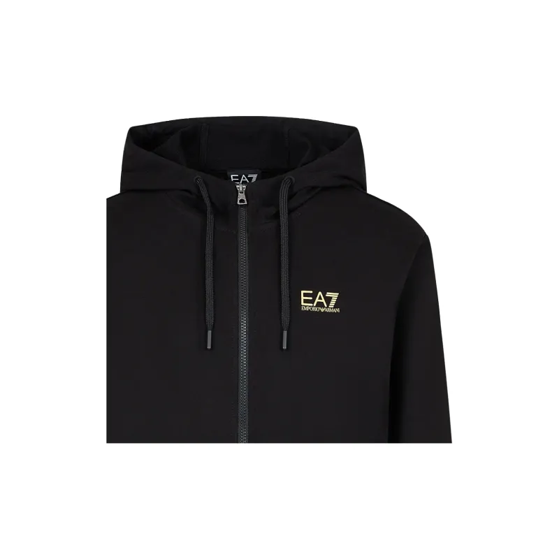 EMPORIO ARMANI Logo print Zip up Hoodie-4