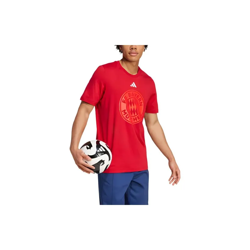 Adidas BayernFC Bayern T-Shirt Men's Red-3