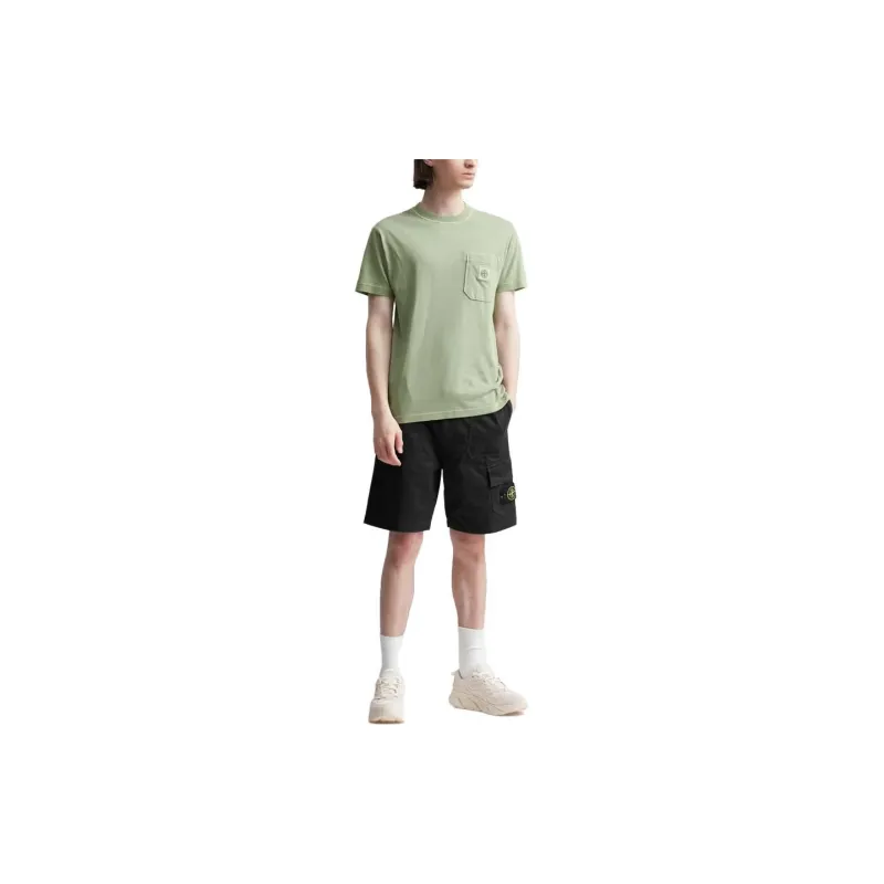 STONE ISLAND Cargo Shorts Unisex Black-3