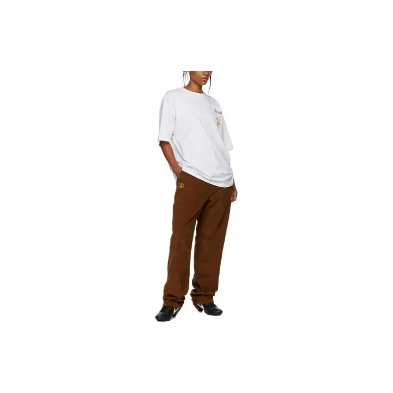 Drew House Letter Logo Series T Shirts Unisex White-3