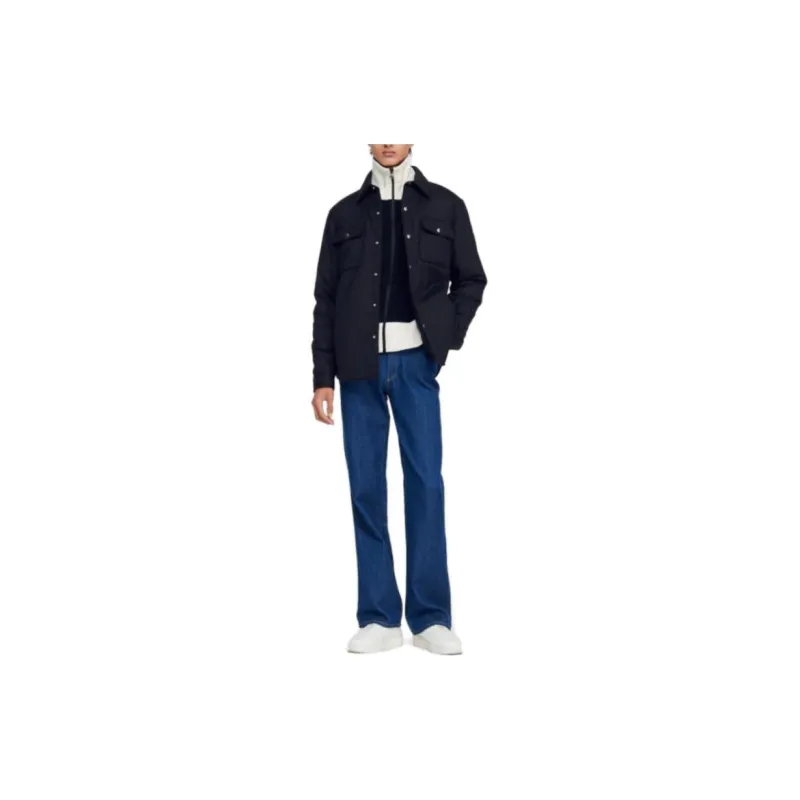 Sandro Sweaters Men Black-1