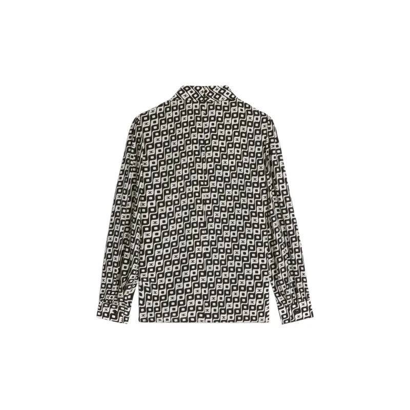 CELINE Lavaliere Blouse With Bow In Silk-1