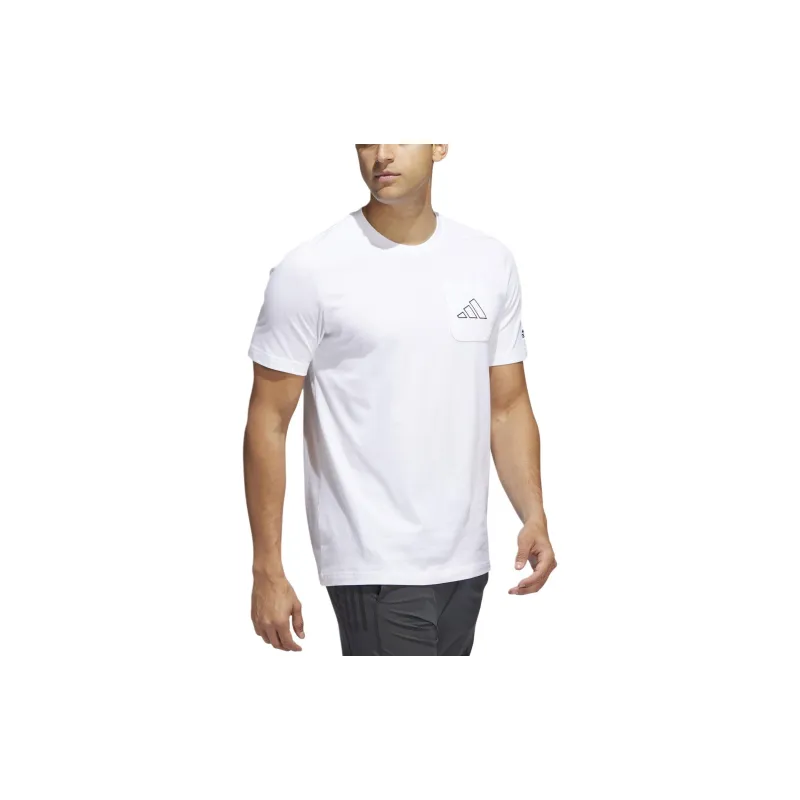 Adidas T Shirts Men White-3