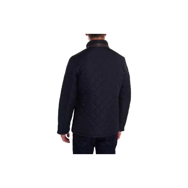 BARBOUR Powell Quilted Jacket Jackets Coats Men's Marine Blue-3