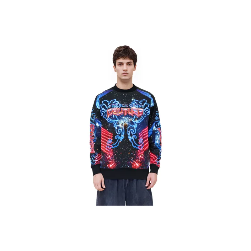 VERSACE JEANS COUTURE FW22 Sweatshirt Men's Black-6