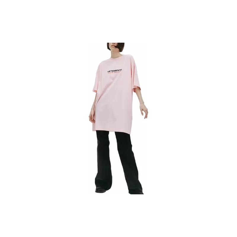 Vetements T-Shirts Unisex Pink-2