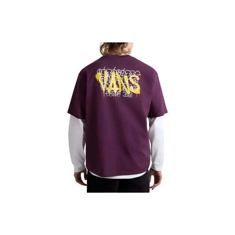 Vans T-Shirts Men Purple-3