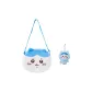 Plush Crossbody Bag, Hachiware+Hachiware Pajamas Pendant