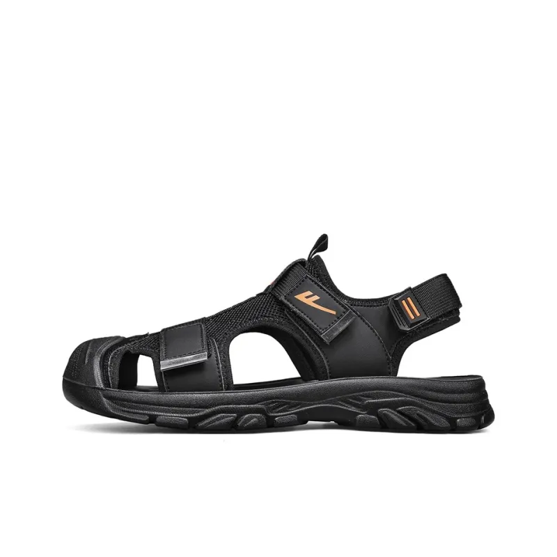 Warrior Casual Chef Shoes River Trekking Shoes Abrasion Resistant Slip Resistant Beach Sandals Men's Green Black-10