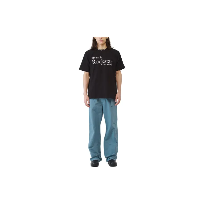 JOEGUSH My Cat Is Rockstar & I'm A Manager T-Shirt Unisex Black-2