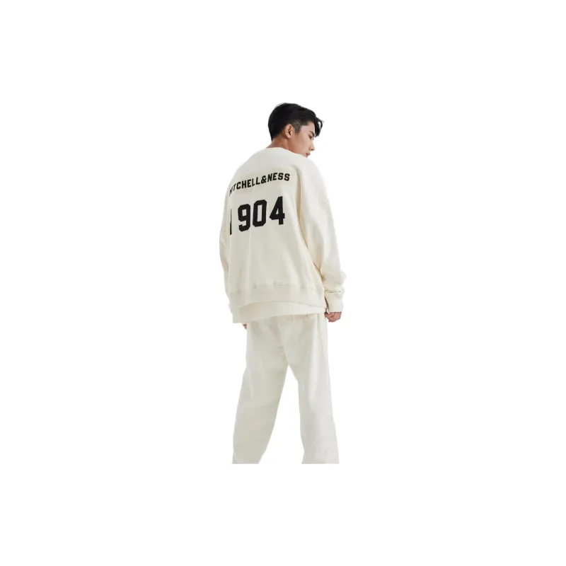 Mitchell Ness Sweatshirts Unisex White-5