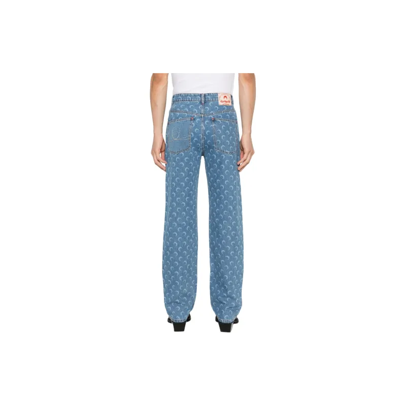 Marine Serre SS24 Jeans Men's Medium Blue-2