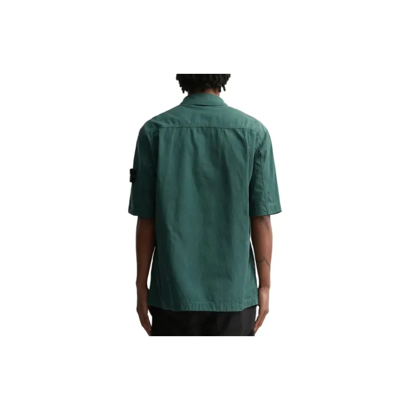 STONE ISLAND Shirts Men Bottle Green Gift Box Set-3