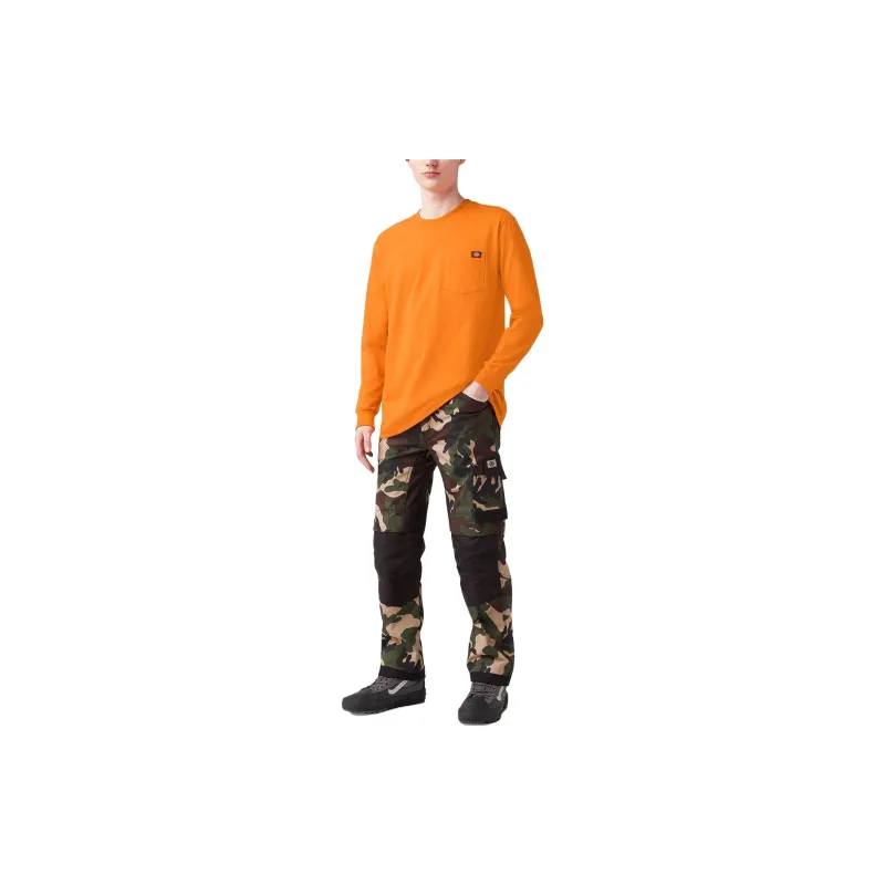Dickies Heavyweight Long Sleeve Pocket T-Shirt T-Shirt Men's Orange-3