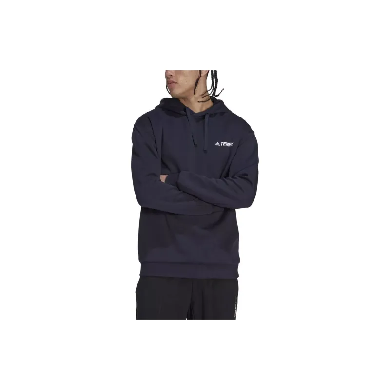 Adidas TX LOGO HOODY Sweatshirt Men's Marine Blue-1